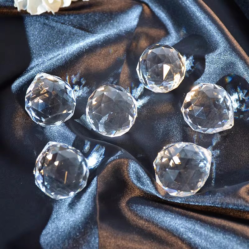 Crystal Ball Decor - Кристальный шар-призма, ловец солнца, радужный эффект,