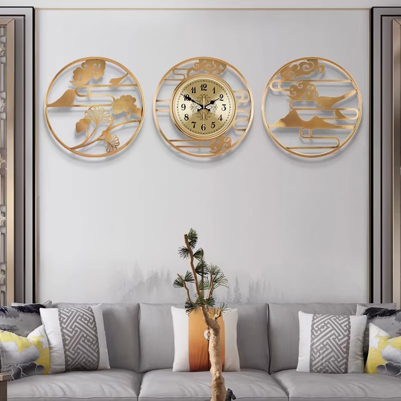 Luxury Lifestyle Aesthetic - Круглые настенные часы в китайском стиле,
