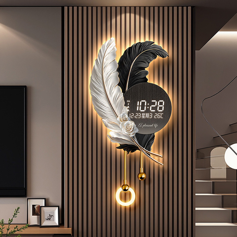 Luxury Lifestyle Aesthetic - Настенные часы в китайском стиле, минималистичные,