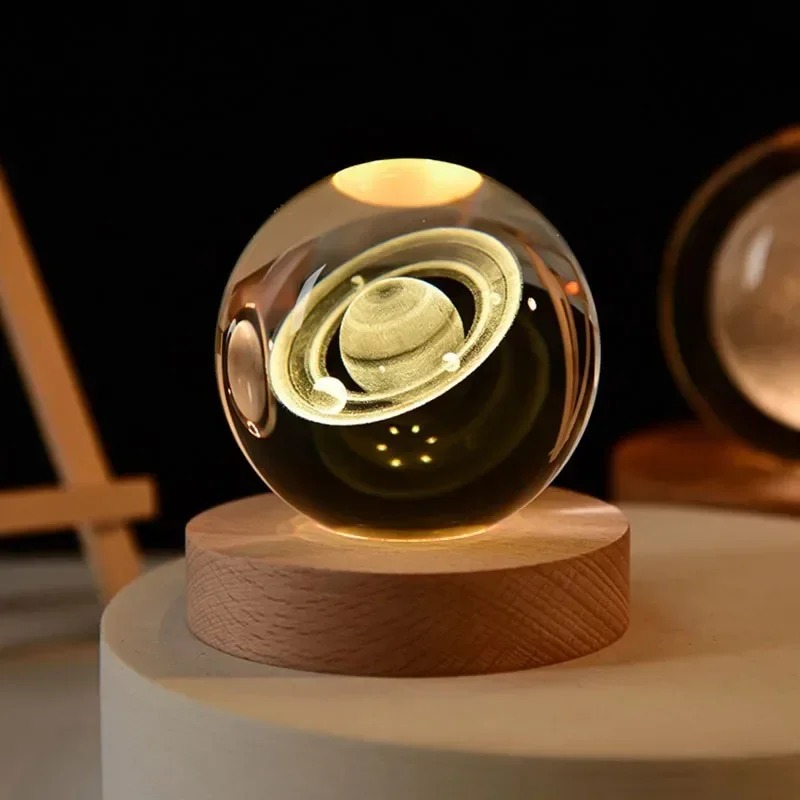 Crystal Ball Decor - Декоративный хрустальный шар 6 см: Солнечная
