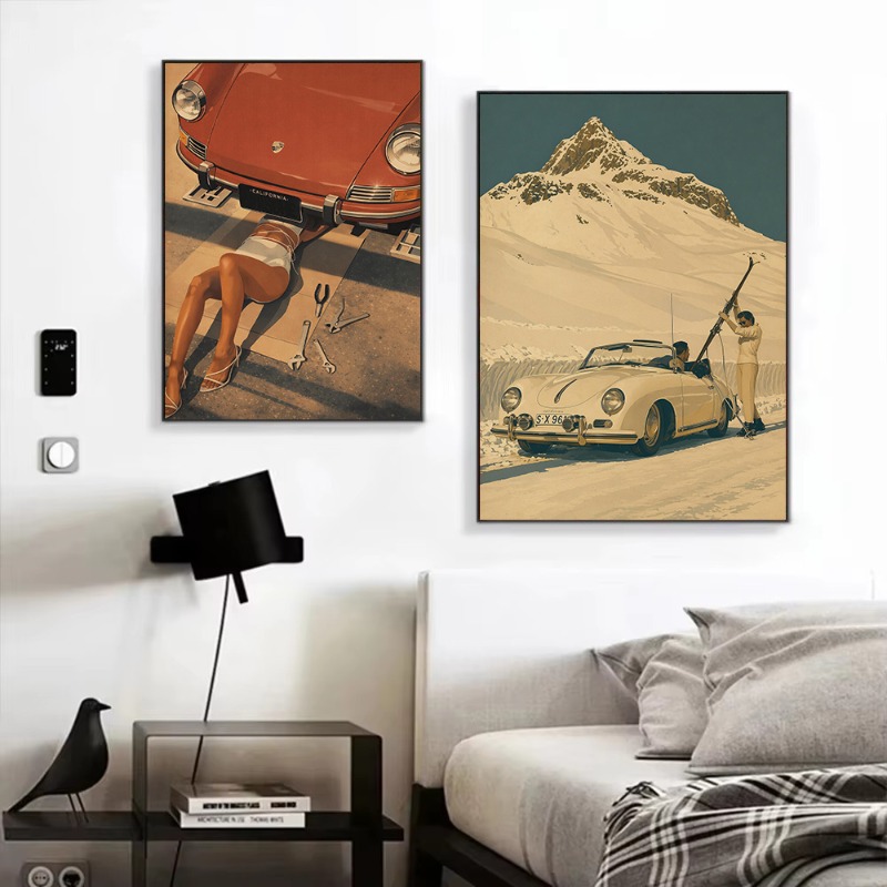 Ретро-постеры: мода, роскошный – обзор и цена Luxury Lifestyle Cars